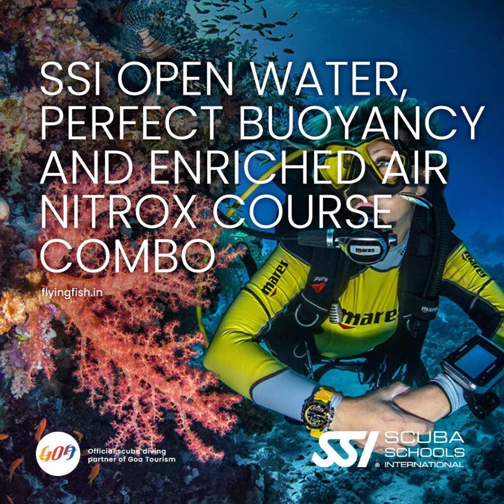 SSI Open Water Perfect Buoyancy and Nitrox triple combo dive package Goa — FlyingFish Scuba School