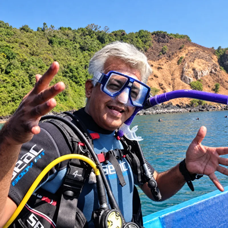 Amitabh Gautam founder of FlyingFish Scuba School Goa